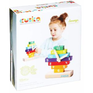 Produktbild für Lernspielzeug CUBIKA 14354, Holzuhr, Ø 10 cm