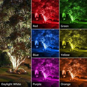 Produktbild für LED-Außenstrahler Lepro RGB, IP65 wasserdicht