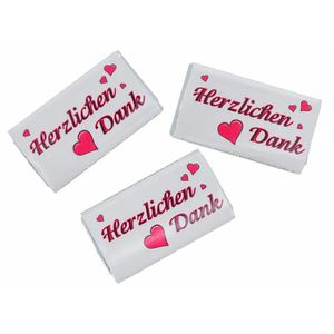 Produktbild für Minischokolade Heidel Napolitains, Herzlichen Dank