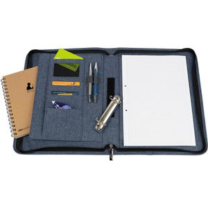 Schreibmappe Wedo Denim, blau, Polyester