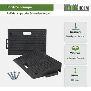 Produktbild für Bordsteinrampe Trutzholm 9248, aus Gummi