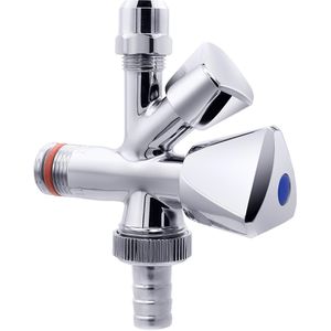 Produktbild für Eckventil Variosan 11114 Kombi, aus Messing, selbstdichtend