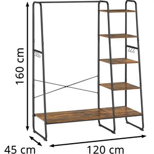 Produktbild für Garderobenständer Vasagle RGR116B01, schwarz