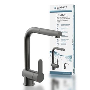 Produktbild für Küchenarmatur Schütte London, graphit matt