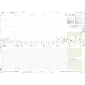 Produktbild für Tischkalender Häfft 11336-8, Blattgold, Wochenkalender quer