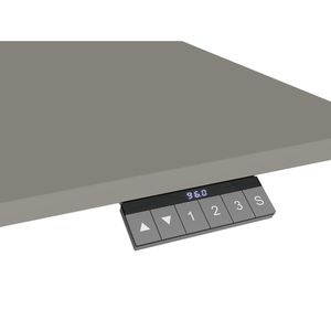 Produktbild für Schreibtisch Geramöbel Elevate Home, onyx / silber