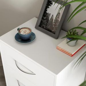 Produktbild für Nachttisch CASARIA Eloise, 109661, weiß, 2er Set