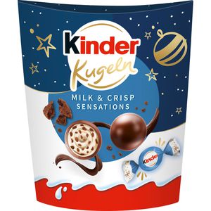 Produktbild für Schokobonbons Kinder Milk &amp; Crisp Sensations, 11 Stück