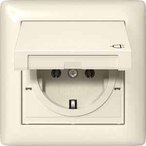 Produktbild für Steckdose Gira System 55 415701, IP44, Unterputz