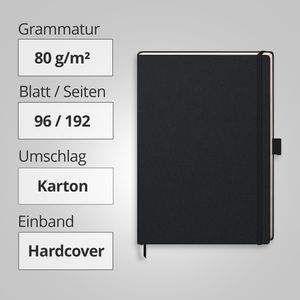 Produktbild für Notizbuch Brunnen Kompagnon Klassik, Karton Hardcover