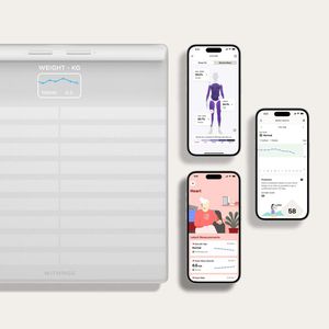 Produktbild für Personenwaage Withings Body Scan, App-fähig, weiß