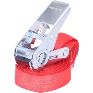 Spanngurt Sandax rot, mit Ratsche