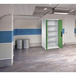 Produktbild für Werkzeugschrank CP-Möbel 8924-052, aus Metall, grau / grün