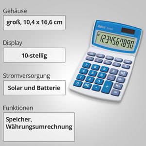 Produktbild für Taschenrechner Ibico 210X, IB410079