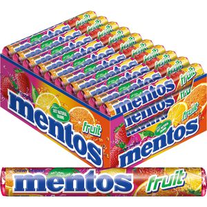 Kaubonbons Mentos Fruit Dragees, 40 Rollen