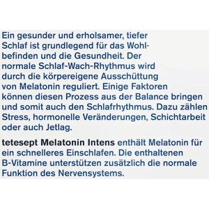 Produktbild für Melatonin tetesept Intens, 30 Tabletten für 30 Nächte
