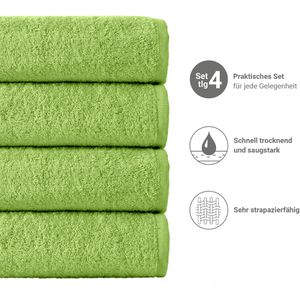Produktbild für Handtuch NatureMark Frottier, apfelgrün, 70 x 140 cm