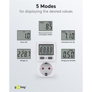 Produktbild für Energiekostenmessgerät Goobay 64589