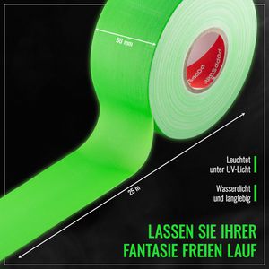Produktbild für Gewebeband Poppstar 1011222, Neon