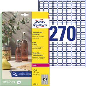 Folienetiketten Zweckform L7785-25, transparent