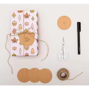 Produktbild für Hängeetiketten Rico-Design Paper Poetry, Ø 6,3 cm