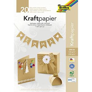 Kraftpapier Folia 698 Mix, braun, A4