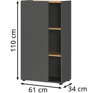 Produktbild für Aktenschrank Germania Adrano, 2232-549 aus Holz