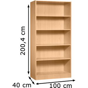 Produktbild für Aktenregal Hammerbacher N-Serie, aus Holz
