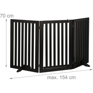 Produktbild für Kaminschutzgitter Relaxdays faltbar, mit Tür