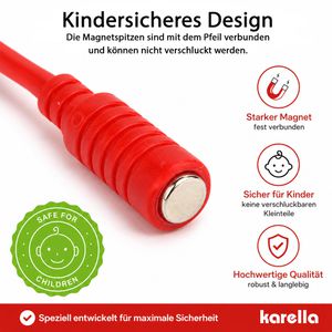 Produktbild für Dartscheibe Karella Magnet Set Family, magnetisch