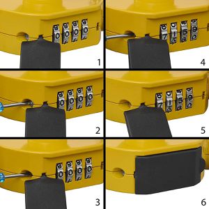 Produktbild für Anhängerschloss ProPlus 341329V01 mit Zahlenschloss