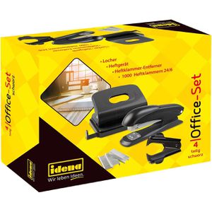 Produktbild für Heftgerät Idena Office Set 12086, inkl. Locher