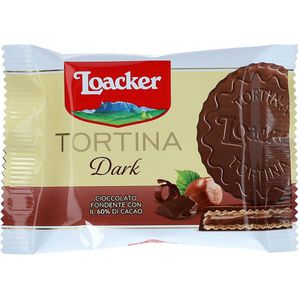 Produktbild für Waffeln Loacker Tortina Dark Hazelnut, Waffeltörtchen
