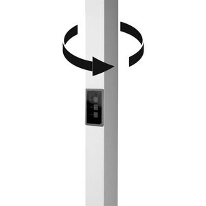 Produktbild für Stehlampe Heitronic Larsen, LED, weiß, 206 cm