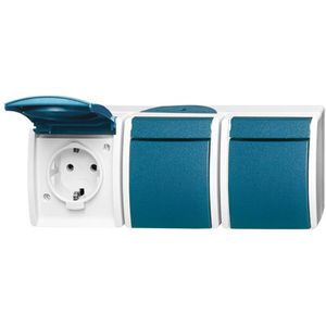 Steckdose Busch-Jaeger Ocean 2300/3 EW-53, IP44, Aufputz