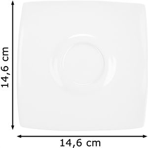 Produktbild für Untertasse Van-Well Java, weiß