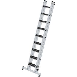 Produktbild für Schiebeleiter MUNK 40673, 2 x 9 Stufen + clip-step R13