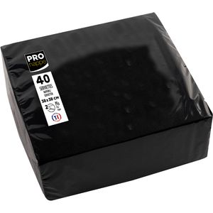 Produktbild für Servietten PROnappe SV623821I, schwarz