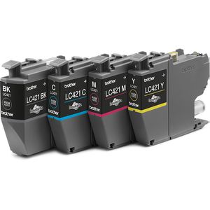 Produktbild für Tinte Brother LC-421VAL Value Pack