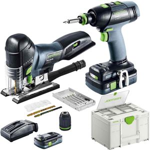 Produktbild für Combo-Kit Festool T 18+3/PSC 420 HPC I-Set, Akku