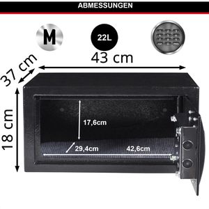 Produktbild für Tresor Master-Lock X075ML, schwarz