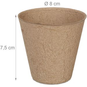 Produktbild für Anzuchttöpfe Relaxdays 10034238, 120 Stück