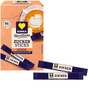 Zuckersticks Edeka Herzstücke, weißer Zucker