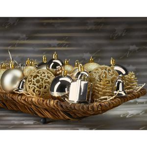 Produktbild für Weihnachtskugeln BRUBAKER 8000.16, champagner