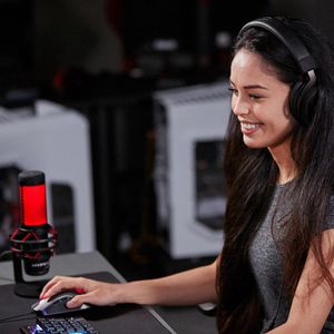 Produktbild für Mikrofon HyperX QuadCast, rot/schwarz