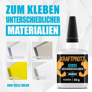 Produktbild für Sekundenkleber Kraftprotz Glas &amp; Spiegel, KPFG50
