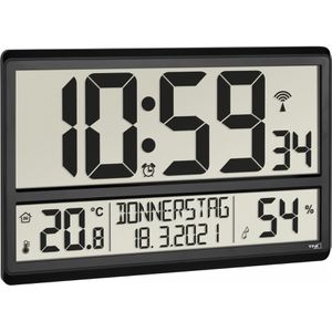 Produktbild für Wanduhr TFA 60.4520 XL, Kunststoff, digital, Funkuhr