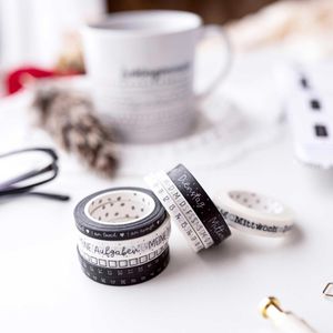 Produktbild für Washi-Tape Papierdrachen Bullet Journal, schwarz