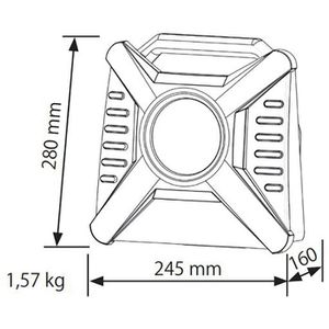 Produktbild für Baustrahler Ledino Kiel 40M, LED, für 18 V Akkus
