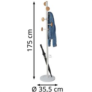 Produktbild für Garderobenständer Alba Music, PMMUSIC BC, weiß